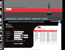 Tablet Screenshot of hollywoodstarrentacar.com